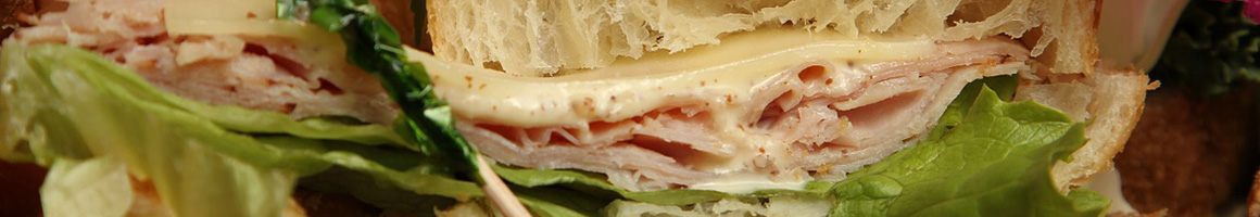 Eating Sandwich Bakery at The French Pantry restaurant in Jacksonville, FL.